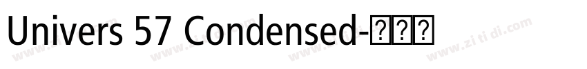 Univers 57 Condensed字体转换 Univers 57 Condensed字体转换